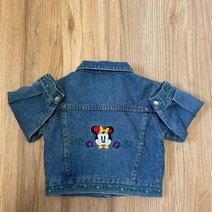 Kids Vintage Embroidered Disney Denim Jacket